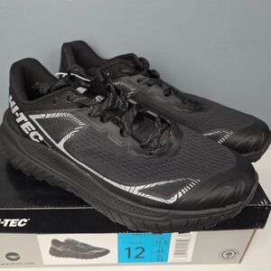 HI-TEC Trail Running Shoes Mens 12 Black Lightweight Athletic Sneakers NWT